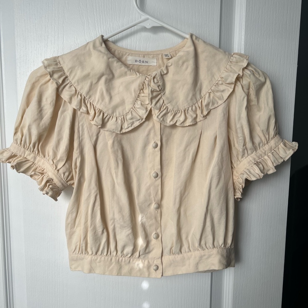 Doen Sparrow Top in Ivory XS